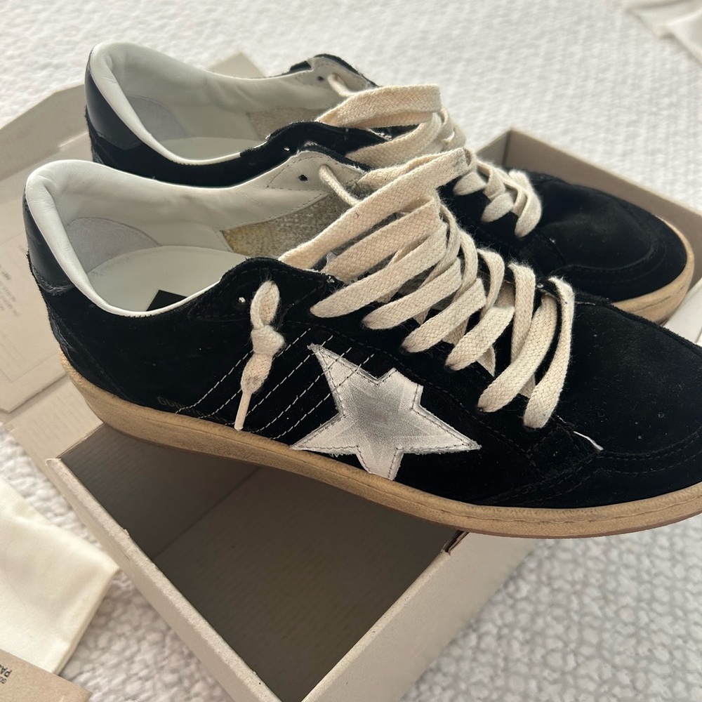 Golden Goose Ball Star Low Top Suede Sneaker - Size 38 (US 7) Like NEW - Picture 2 of 10